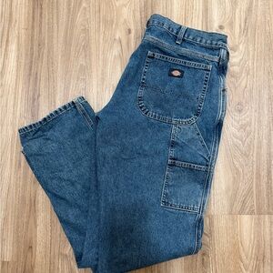 Dickies Men's Relaxed Fit Blue Jeans